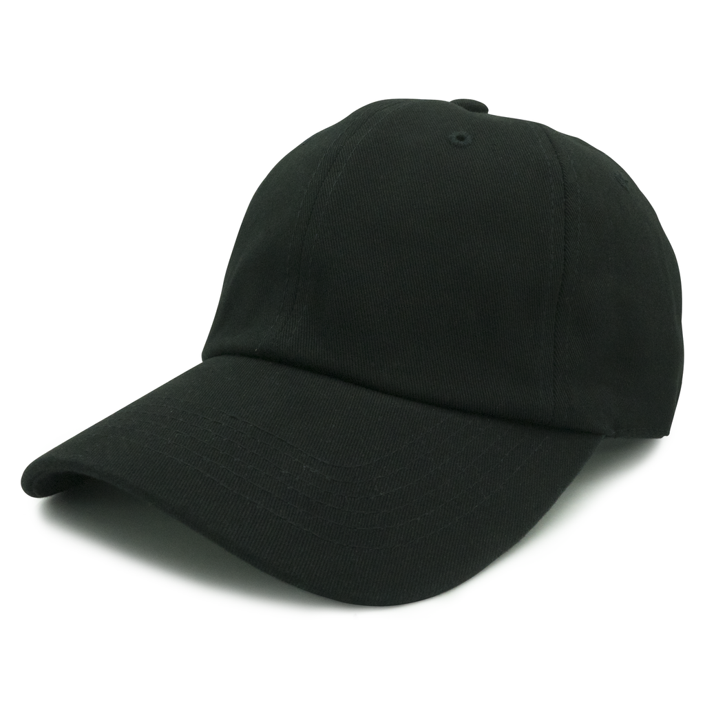 帽子 WASH CASQUETTE - Black Washed Cotton Dad Cap (#GN-1004) – Nissi Caps