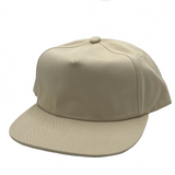 100% Cotton 5 Panels Unstructured Flat Bill Cap (Item# GNV-CT011) - Made in Vietnam