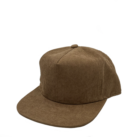 Premium Corduroy 5 Panels Flat Bill Cap (Item# GNV-1019P5) - Made Premium Corduroy 5 Panels Flat Bill Cap (Item# GNV-1019P5) - Made