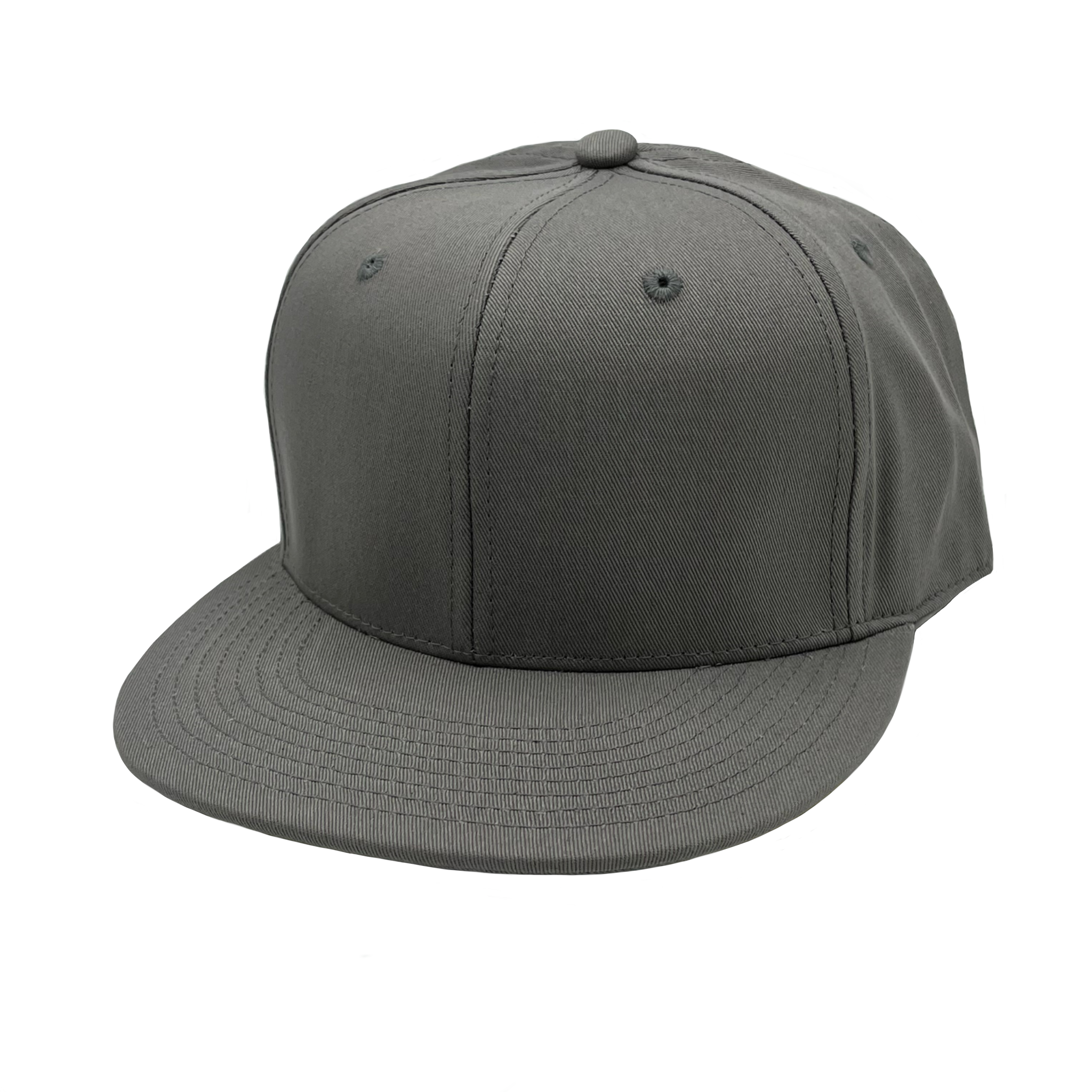 6 Panels Round Flat Bill Snapback (Item# GNV-019) - Made in