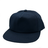 100% Cotton 5 Panels Unstructured Flat Bill Cap (Item# GNV-CT011) - Made in Vietnam