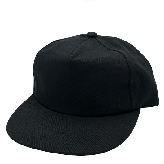 100% Cotton 5 Panels Unstructured Flat Bill Cap (Item# GNV-CT011) - Made in Vietnam