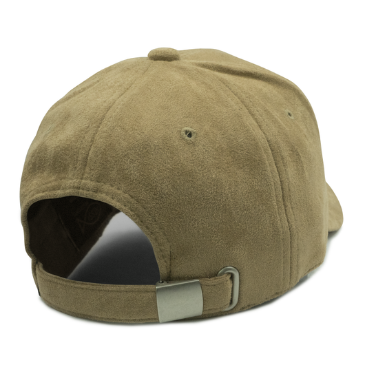 Khaki faux suede deals cap